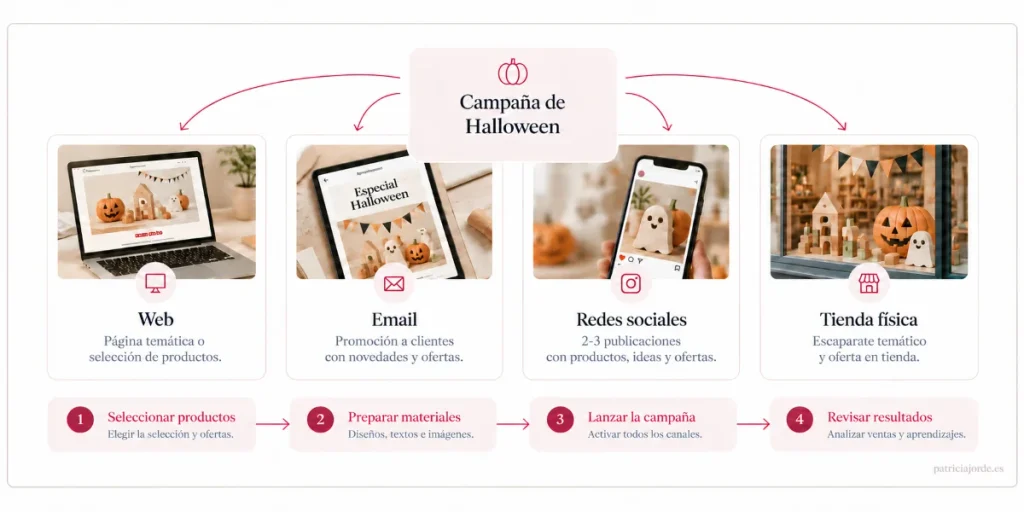 Ejemplo de planificación de campaña juguetes multicanal
