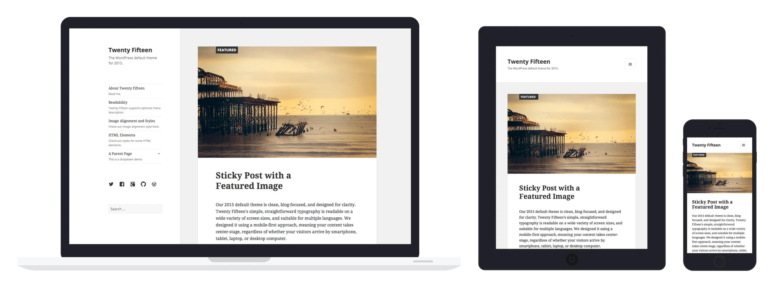 Ejemplo de web con imágenes responsive