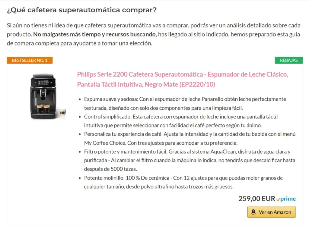 Ejemplos contenido de afiliados de baja calidad