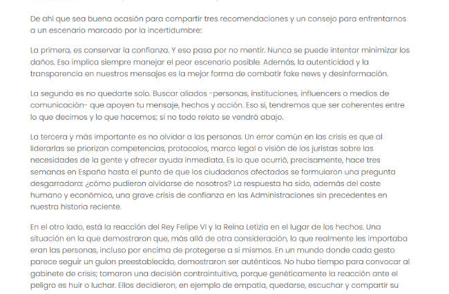 Ejemplo de texto sin legibilidad ni maquetación trabajadas