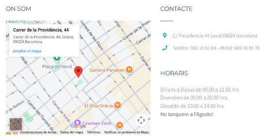 Ejemplo de mapa geolocalizado en web