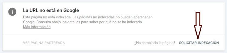 Envío URLs en Google Search Console