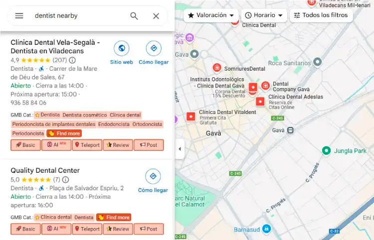 GMB Everywhere extensión para SEO local