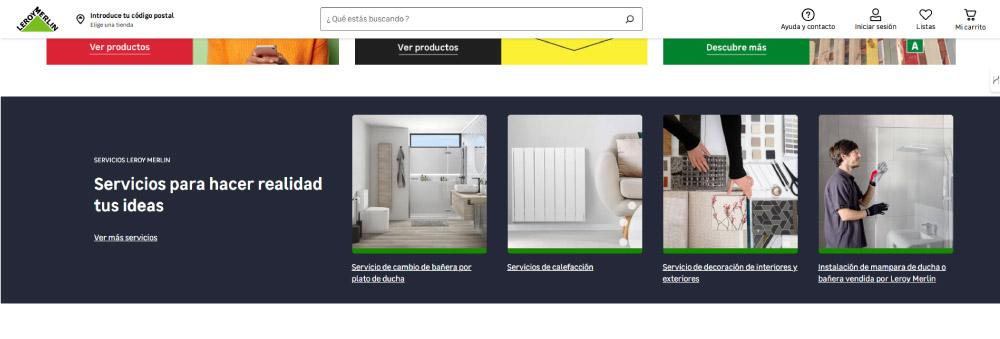 SEO servicios bricolaje de Leroy Merlin