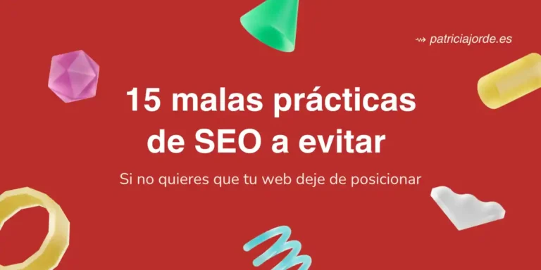 Portada blog 15 malas prácticas a evitar en SEO