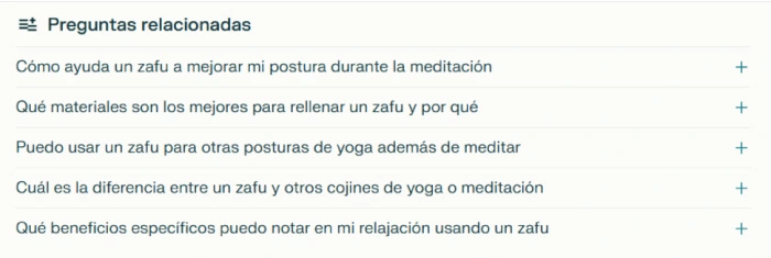 Preguntas relacionadas en Perplexity IA