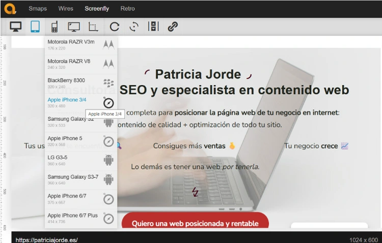 Screenfly herramienta responsive