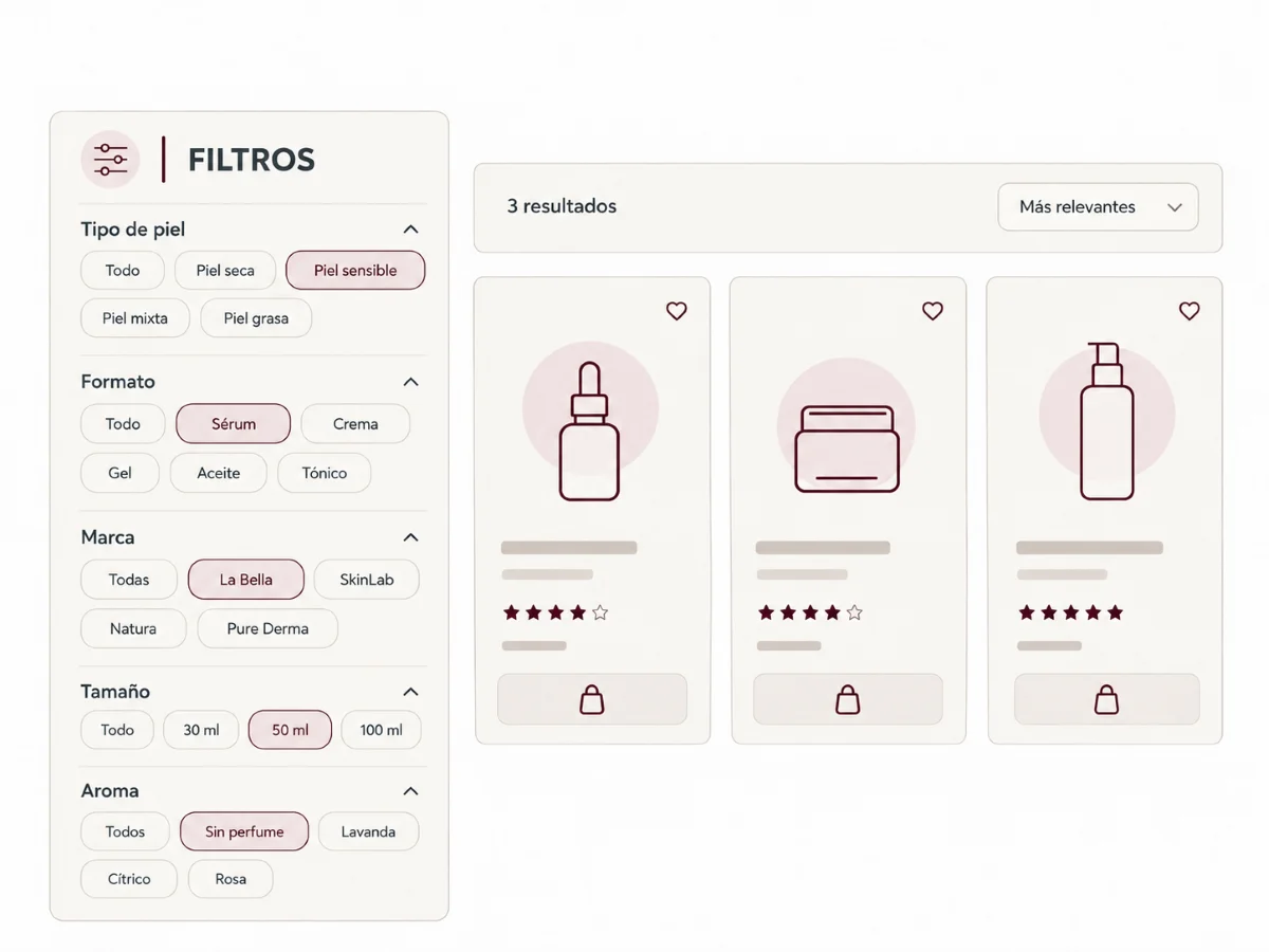 Optimización de filtros en ecommerce