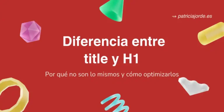 Portada de artículo sobre las diferentes entre title y h1